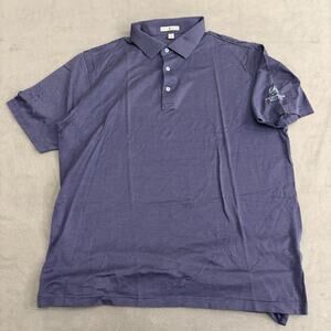 Peter Millar Golf Polo Shirt Mens XL Broadmoor Golf Club All Over Print